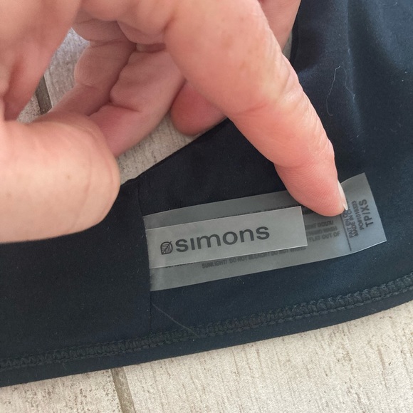 Black Wrap Bathing Suit Top - Picture 3 of 3